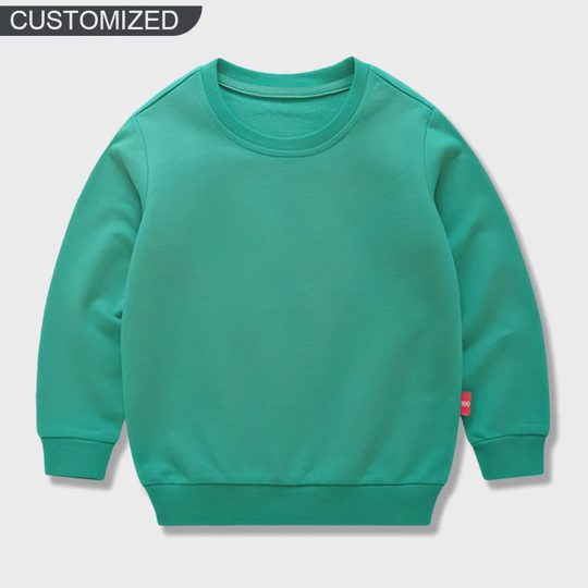 【12M-11Y】Custom Name Soccer Initial Sweatshirt For Kids - Personalized Gift For Boys