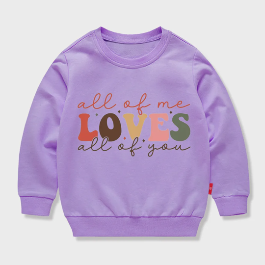 【12M-11Y】Stylish Kids Sweatshirt With "LOVES" Print