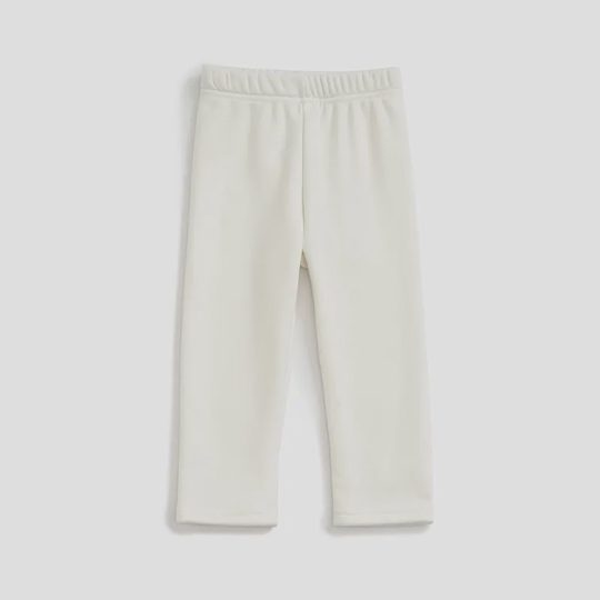 【18M-10Y】Girls Casual Padded Fleece Solid Color Leggings