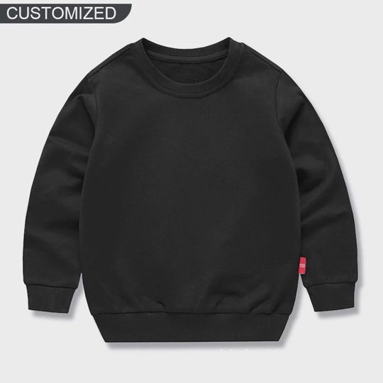 【12M-11Y】Custom Name Soccer Initial Sweatshirt For Kids - Personalized Gift For Boys
